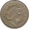 Монета. Великобритания. 1 фунт 2002 год. ав.