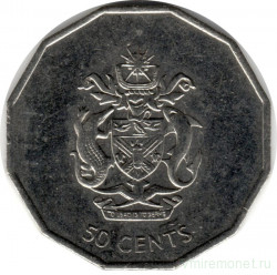 Монета. Соломоновы острова. 50 центов 2008 год.