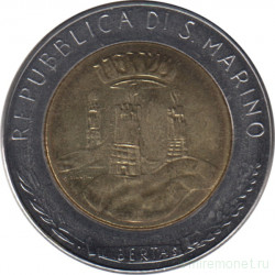 Монета. Сан-Марино. 500 лир 1982 год. ФАО.