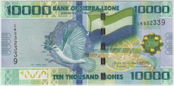 Банкнота. Сьерра-Леоне. 10000 леоне 2021 год. Тип 33.