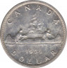 Монета. Канада. 1 доллар 1959 год. ав.