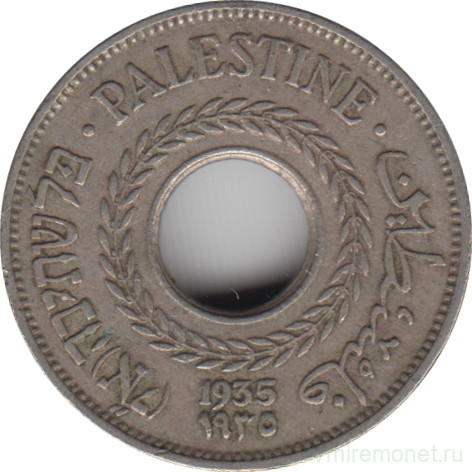 Монета. Палестина. 5 милей 1935 год.