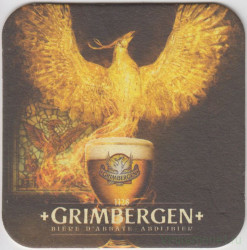 Подставка. Пиво  "Grimbergen". (Квадрат).
