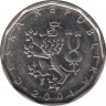  Монета. Чехия. 2 крон 2001 год. ав.