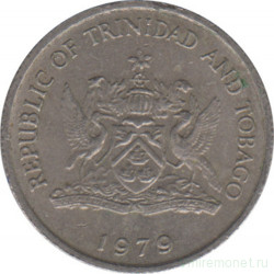 Монета. Тринидад и Тобаго. 10 центов 1979 год.