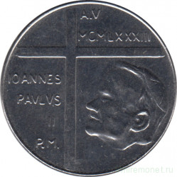 Монета. Ватикан. 100 лир 1983 год.