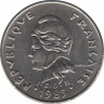 Монета. Французская Полинезия. 10 франков 1985 год. ав.