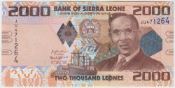 Банкнота. Сьерра-Леоне. 2000 леоне 2021 год. Тип 31.
