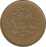 Монета. Барбадос. 5 центов 2002 год. ав.