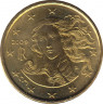 Монета. Италия. 10 центов 2009 год. ав.