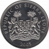 Монета. Сьерра-Леоне. 1 доллар 2005 год. Папа Римский Бенедикт XVI. рев.