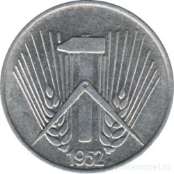 Монета. ГДР. 1 пфенниг 1952 год (A).
