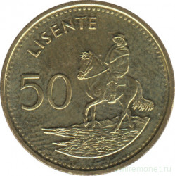Монета. Лесото (анклав в ЮАР). 50 лисенте 2018 год.