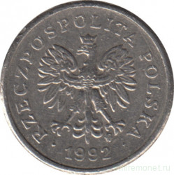 Монета. Польша. 10 грошей 1992 год.