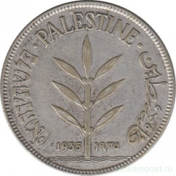 Монета. Палестина. 100 милей 1935 год.