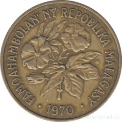 Монета. Мадагаскар. 20 франков 1970 год.