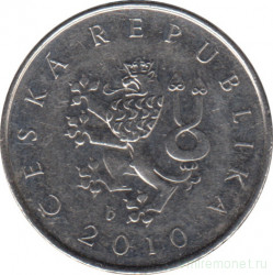 Монета. Чехия. 1 крона 2010 год.