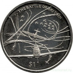 Монета. Сьерра-Леоне. 1 доллар 2005 год. 60 лет окончанию Второй мировой войны. Битва за Британию.