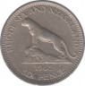 Монета. Родезия и Ньясалэнд. 6 пенсов 1962 год. ав.