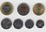 Монета. Ботсвана. Набор из семи монет 5 , 10 , 25 , 50 тхебе и 1 , 2 , 5 пул 2013 год. ав.
