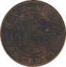 Монета. Гонконг. 1 цент 1904 год. ав.