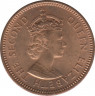 Монета. Британские Восточные Карибские территории. 1/2 цента 1955 год. рев.