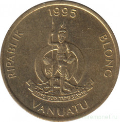Монета. Вануату. 2 вату 1995 год.