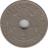 Монета. Бельгийское Конго. 10 сантимов 1921 год. рев.