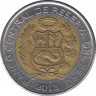Монета. Перу. 5 солей 2013 год. ав.