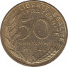 Монета. Франция. 50 сантимов 1964 год. ав.