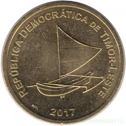 Монета. Восточный Тимор. 25 сентаво 2017 год.