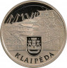 Монета. Литва. 10 литов 2002 год. Клайпеда. ав