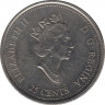 Монета. Канада. 25 центов 1999 год. Миллениум - сентябрь 1999.  рев.