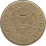 Монета. Кипр. 10 центов 1985 год. ав.