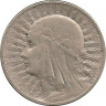 Аверс.Монета. Польша. 2 злотых 1933 год.