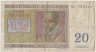 Банкнота. Бельгия. 20 франков 1956 год. Тип 132b. ав.