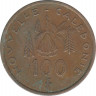 Монета. Новая Каледония. 100 франков 2003 год. рев.