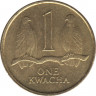 Монета. Замбия. 1 квача 1992 год. рев.