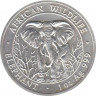 Монета. Сомали. 1000 шиллингов 2004 год. Слон. ав.