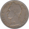 Монета. Бельгийское Конго. 50 сантимов 1923 год. "DER BELGEN". рев.