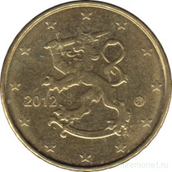 Монета. Финляндия. 10 центов 2012 год.