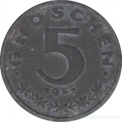 Монета. Австрия. 5 грошей 1951 год.