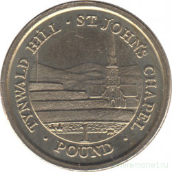 Монета. Великобритания. Остров Мэн. 1 фунт 2007 год. АА.
