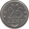 Монета. Нидерландские Антильские острова. 25 центов 1979 год. рев.