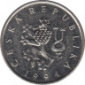  Монета. Чехия. 1 крона 1994 год. ав.