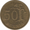 Монета. Финляндия. 50 пенни 1965 год.