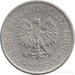 Монета. Польша. 50 грошей 1975 год.