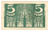 Банкнота. Эстония. 5 пенни 1919 год.