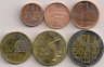 Аверс.Монета. Азербайджан. 1, 3, 5,10, 20, 50 гяпиков 2006 год. Набор современных монет 6 штук.