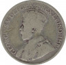 Монета. Канада. 25 центов 1928 год.